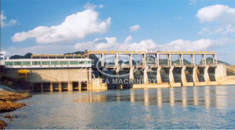 軸流式水輪發電機 水電站外觀全景
